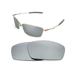 NEW POLARIZED CUSTOM TITANIUM LENS FOR OAKLEY SQUARE WHISKER SUNGLASSES