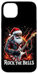 iPhone 14 Plus Rock the Bells Christmas Rocker Santa Rock Guitarist Case