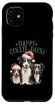 iPhone 11 Professional Dog Owner Xmas Happy Collie-Days for Christmas Case