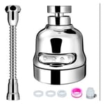 Tête de pulvérisation pour robinet d'évier de cuisine, extension de robinet anti-éclaboussures rotatif à 360° avec tuyau, meilleur filtre de robinet