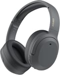 W820NB Plus Casque Bluetooth Hybride Réduction de Bruit Active, Hi-Res LDAC Audio, Charge Rapide, Casque Supra-auriculaire Wireless Bluetooth 5.2 pour Les Voyages/Maison/Bureau - Gris