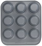 Masterclass 9 Cup Smart Ceramic Carbon Steel Muffin Tin