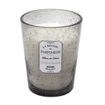 HOME DECO FACTORY - BO5574 - Bougie Parfumée Verre Bulle Gris Clair - Hauteur :16 cm