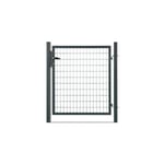 Portillon grillagé en acier galvanisé maille 100 x 50 L 1m x H 1m00 Gris anthracite