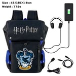 Harry Potter film et télévision périphérique étudiant sac à dos USB charge impression loisirs ordinateur sac voyage sac seau sac Harry Potter-JJ6637