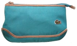 LACOSTE COSMETICS POUCH Small Canvas Vintage L19 Fashion Slg 2 Turquoise NEW