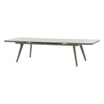 Table de jardin extensible 10-12 personnes Pulpy coloris vert Hesperide L.239/299 x l.100 x H.76,5 cm