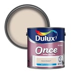 Dulux 5190841 Once Matt Emulsion Paint For Walls And Ceilings - Natural Hessian 2.5L