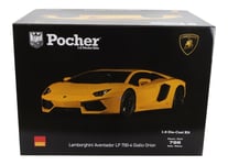 Modèle Auto Static Diecast Lamborghini Aventador LP700-4 2011 Jaune 1/8