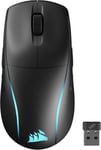 M75 Wireless Rgb Souris De Jeu Fps Légère \ 26 000 Dpi \ Boutons Latéraux Interchangeables \ Compatible Icue \ Pc \ Noir