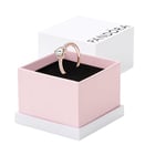 Pandora Timeless Bague Cœur en métal plaqué or rose 14 carats avec zircones cubiques transparentes, taille 50