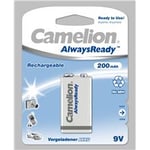 Paristo Camelion Always Ready Rechargeable Batteries Ni-MH, 9 V, 200 mAh, 1 kpl