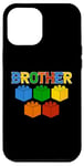 Coque pour iPhone 12 Pro Max T-shirt humoristique Brother Master Builder Bricks Blocks