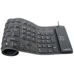 LogiLink ID0019A clavier USB QWERTZ Allemand Noir - Claviers (Avec fil, USB, QWERTZ, Noir)