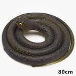 51" Realistic Soft Rubber Toy Snake black Practical Jokes Props Prank Gift