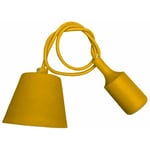 V-tac - SKU.3485 suspension ampoule E27 jaune VT-7228, plastique,et autre materiaux, profondeur : 1000 mm clareo