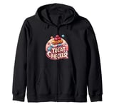 Treat Checker Funny Candy Food Munchies Halloween Snack Fun Zip Hoodie