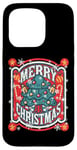 Coque pour iPhone 15 Pro Merry X-Mas Pull de Noël moche Père Noël