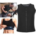 Men Sweat Vest Waist Trainer Workout Sauna Tank Top Male Body Shaper Shirt V AUS