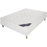 Ensemble 140x200 senso Sommier + Matelas Hauteur 17cm