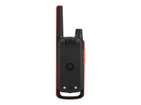 Motorola Talkabout T82 - Bärbar - Tvåvägsradio - Pmr - 446 Mhz - 16-Kanals - Svart, Orange (Paket Om 2)