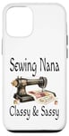 Coque pour iPhone 12/12 Pro Sewing Nana Classy And Sassy Queen Machine à coudre vintage