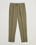 Altea Linen Drawstring Pants Military