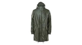 Parka rains long quilted camo vert kaki