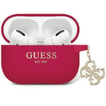 Guess AirPods Pro 2 Skal Liquid Silikon Glitter Triangle Charm