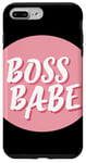 Coque pour iPhone 7 Plus/8 Plus Costume de Boss Babe Indépendant Rose et mignon