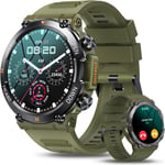 Montre Connectée Homme Appel,1.39"" Hd Smartwatch Étanche Avec Tensiomètre Cardiofréquencemètre Sommeil, Spo2,Trackers D'activité, 128 Modes Sportifs Montre Sport Militaire Pour Android Ios