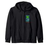 Vintage Handheld Game Console,Pocket Gamer,Retro Vibes Only Zip Hoodie