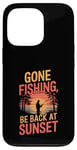 iPhone 13 Pro Gone Fishin' Funny Fishing Outdoors Case