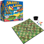 HTI Toys Traditional Games Snakes  Ladders Family Board Game Set