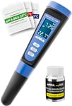 ARKA myAQUA pH/TDS/EC Meter - Testeur de qualité de l'eau pour pH, TDS, EC & température, Solution de calibrage Incluse, idéal pour Les Aquariums, Les piscines, Les bassins & l'eau Potable