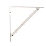 Amig - Équerre pliante d'étagère murale | Console pour étagère | Support étagère en Acier | Coleur: Blanc | Dimensions: 300 x 300 | Poids max.: 75 kg