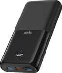 VIYISI Power Bank 30000 mAh 22.5W Fast Charging Battery Pack USB C Black 