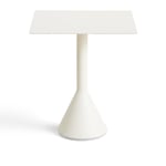 HAY - Palissade cone bord square - Cream White -  65x65 cm - Småbord & Sidobord utomhus - Ronan & Erwan Bouroullec - Vit - Metall