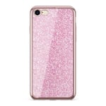 ERT GROUP Fashionable case with glitter insert and sides in rose gold iPhone 6 Plus