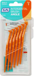 Tepe Angled 0.45mm Orange Interdental Brushes - Pack of 6 (Packaging may vary)