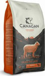 Canagan Grass-Fed Lamb keskikokoisille ja suurille roduille, lammasta, 12 kg