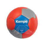 Kempa Spectrum Synergy Pro, Ballon de Handball pour Enfants et Adultes, Ballon de Handball Top Jeu et entraînement, Rouge/Gris/Bleu, 3