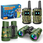 Dislocati Jouet Exterieur Enfant 3-9 Ans Garçon Fille, Talkie Walkie Enfants Cadeau Enfant Garcon 3-9 Ans Jumelles Enfant Jeu Exterieur Enfant 3-9 Ans Walkie Talkie Kit Exploration Enfant