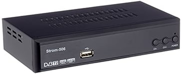 Strom 506 - TNT HD Decodeur pour TV/Recepteur /Adaptateur /Boitier /Tuner Demodulateur Full HDMI Terrestre, Noir