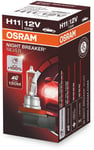 Lampa, H11 NIGHT BREAKER SILVER, 1-pack Osram - VW - Toyota - Ford - Renault - Audi - Mercedes - BMW - Peugeot