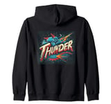 Thunder and Clouds for rock'n roll Music Lovers Zip Hoodie