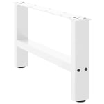 Coffee Table Legs White 2 pcs 30×60 cm Steel vidaXL