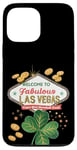 Coque pour iPhone 13 Pro Max Shamrock Crazy - Jeu de hasard pour la Saint-Patrick de Las Vegas