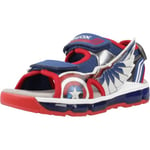 Geox J Sandal Android Boy, Blue Red, 10 UK Child