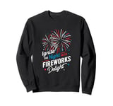 Fireworks Director Ignite The Night With Fireworks Delight Sweatshirt